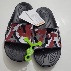 Crocs ionic comfort sandals, size 8 men's and 10 women's